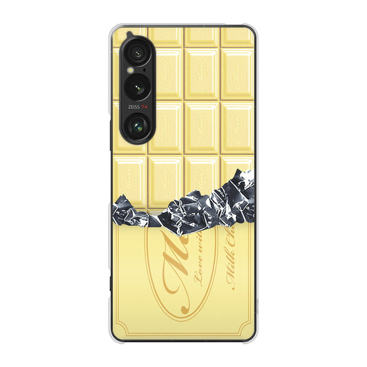 Xperia 1 VI SOG13 au 高画質仕上げ 背面印刷 ハードケース板チョコ