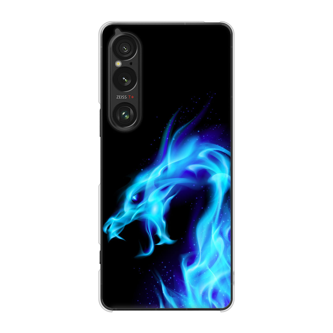 Xperia 1 VI SOG13 au 高画質仕上げ 背面印刷 ハードケースドラゴン