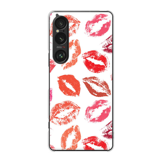 Xperia 1 VI SOG13 au 高画質仕上げ 背面印刷 ハードケース 【734 キスkissキス】