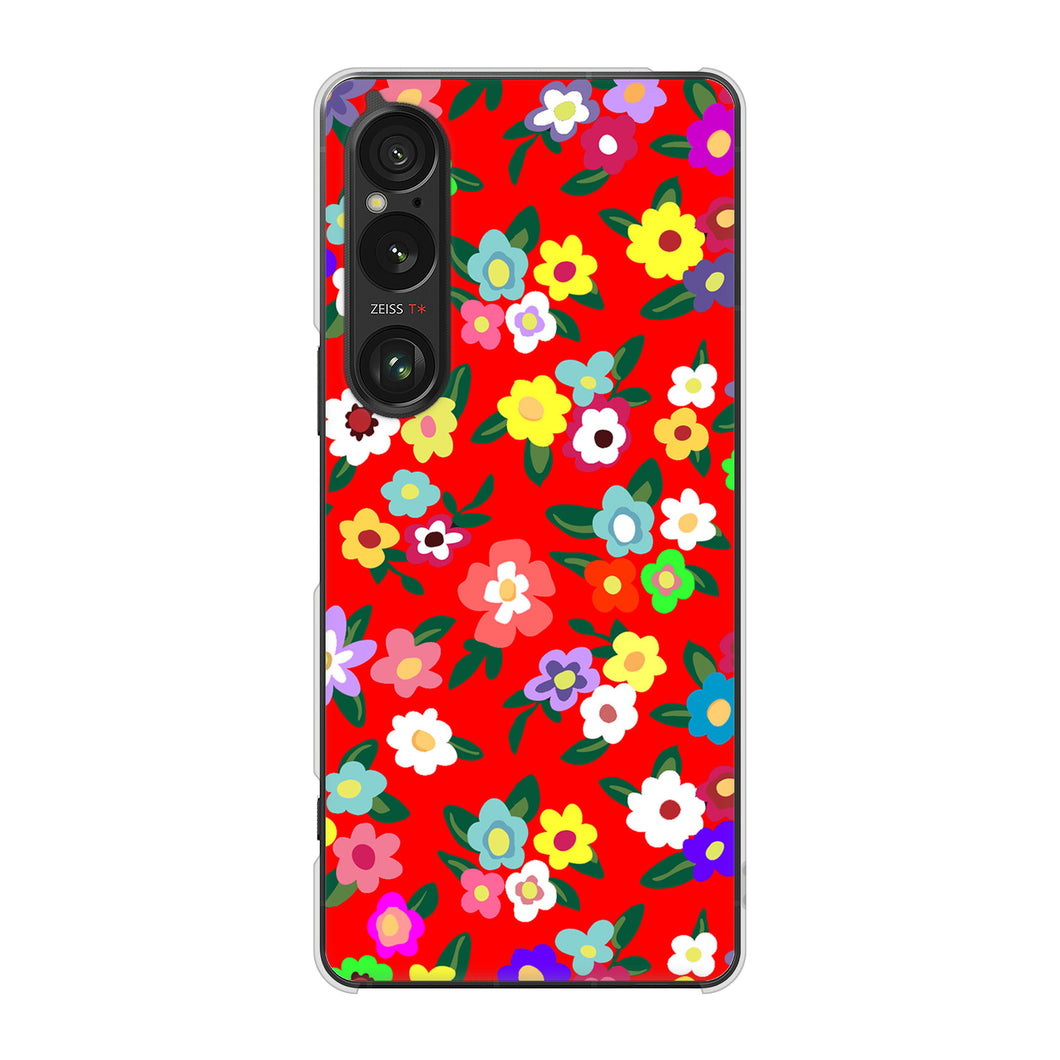 Xperia 1 VI SOG13 au 高画質仕上げ 背面印刷 ハードケースリバティプリント