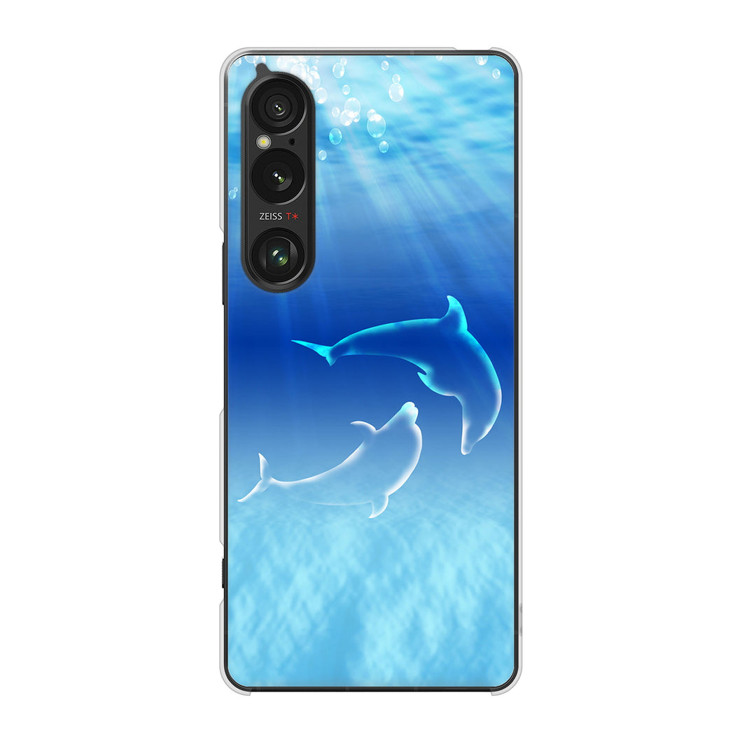 Xperia 1 VI SOG13 au 高画質仕上げ 背面印刷 ハードケース海の守り神