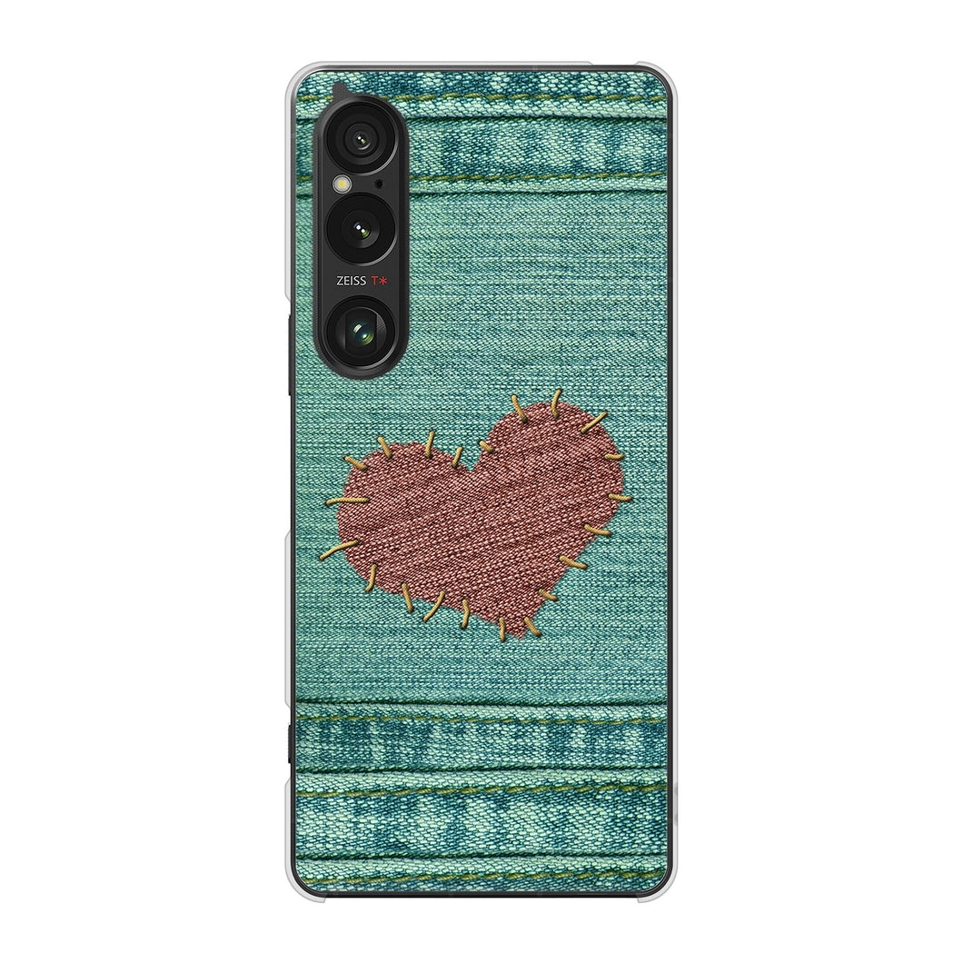 Xperia 1 VI SOG13 au 高画質仕上げ 背面印刷 ハードケースビッグハート