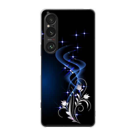 Xperia 1 VI SOG13 au 高画質仕上げ 背面印刷 ハードケース 【1278 華より昇る流れ】