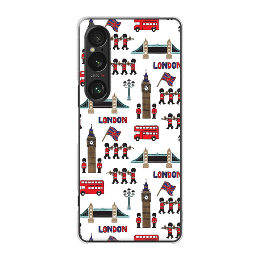 Xperia 1 VI SOG13 au 高画質仕上げ 背面印刷 ハードケース 【EK811 ロンドンの街】