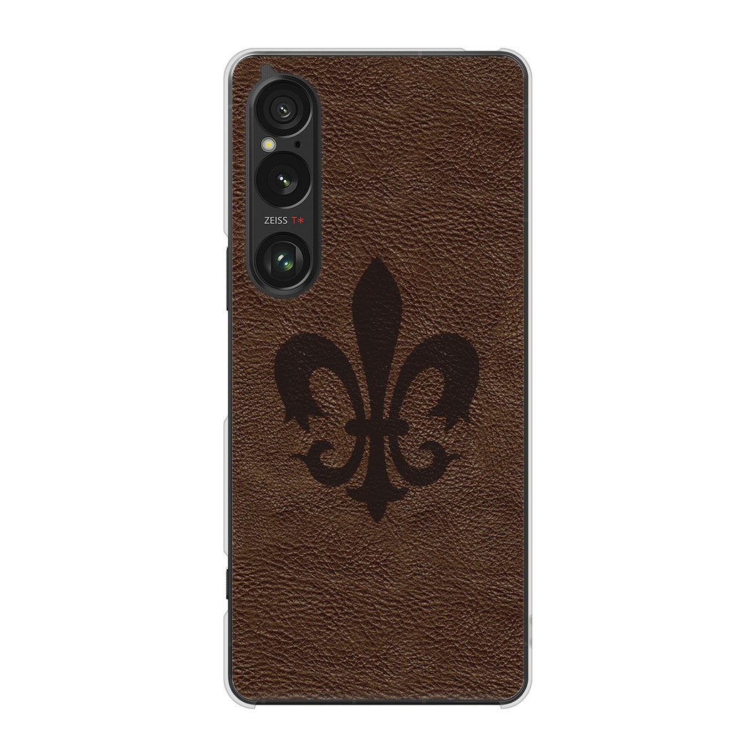 Xperia 1 VI SOG13 au 高画質仕上げ 背面印刷 ハードケースレザー風