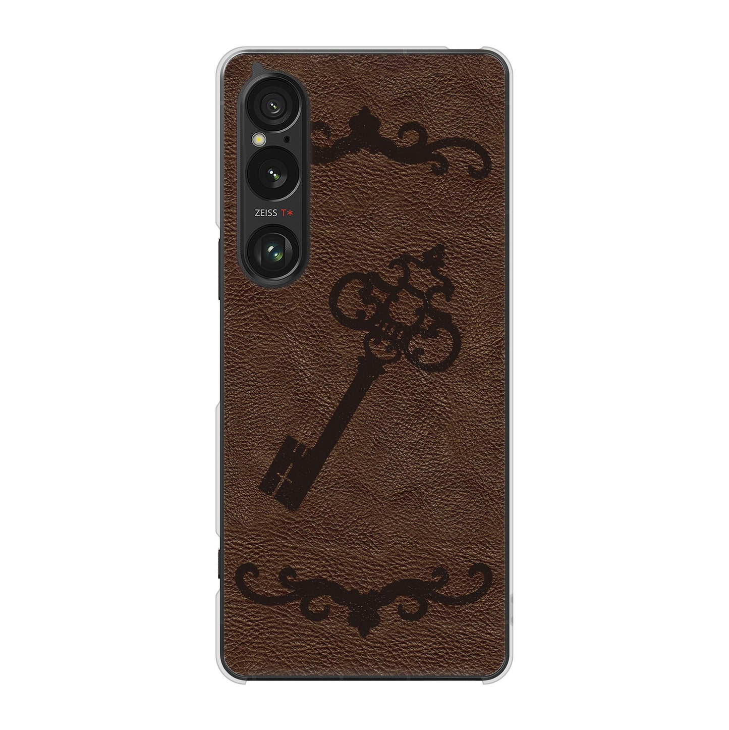 Xperia 1 VI SOG13 au 高画質仕上げ 背面印刷 ハードケースレザー風