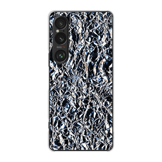 Xperia 1 VI SOG13 au 高画質仕上げ 背面印刷 ハードケース 【EK835 スタイリッシュアルミシルバー】
