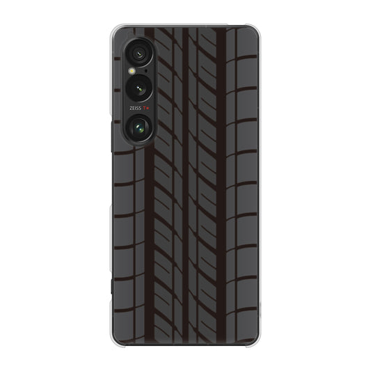 Xperia 1 VI SOG13 au 高画質仕上げ 背面印刷 ハードケース 【IB931 タイヤ】