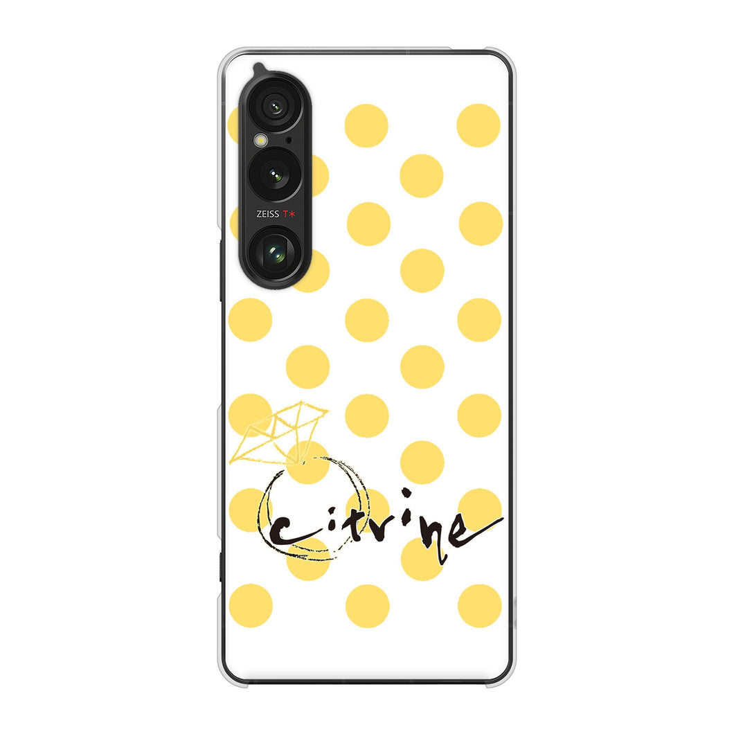 Xperia 1 VI SOG13 au 高画質仕上げ 背面印刷 ハードケース大野詠舟 誕生石