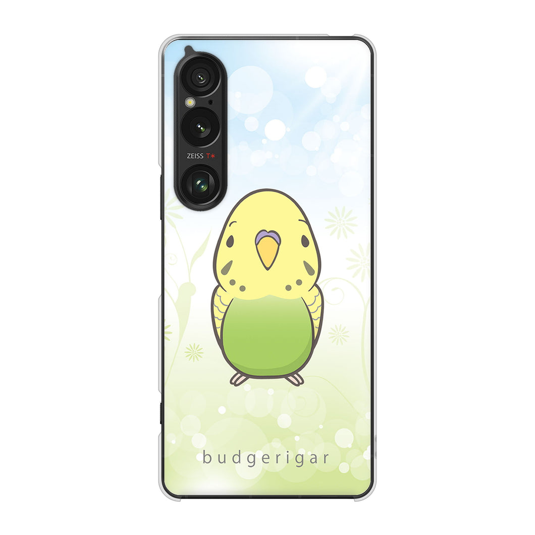 Xperia 1 VI SOG13 au 高画質仕上げ 背面印刷 ハードケースセキセイインコ