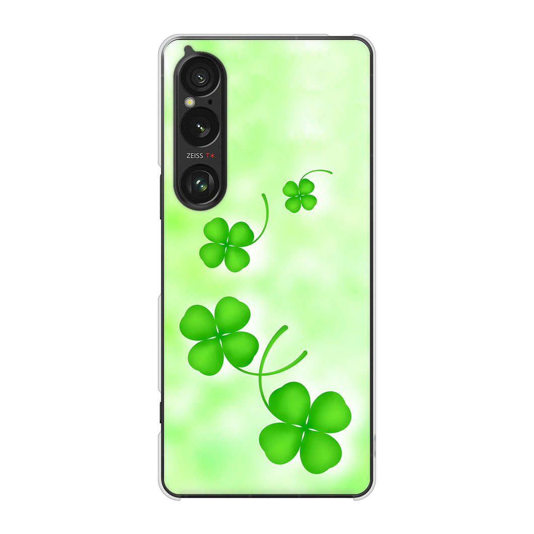 Xperia 1 VI SOG13 au 高画質仕上げ 背面印刷 ハードケース 【VA819 まいおりる幸運】