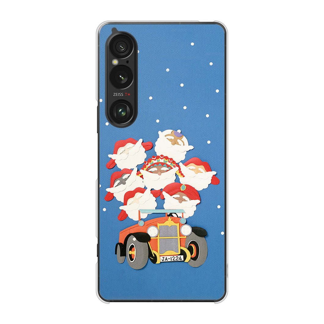 Xperia 1 VI SOG13 au 高画質仕上げ 背面印刷 ハードケースクリスマス