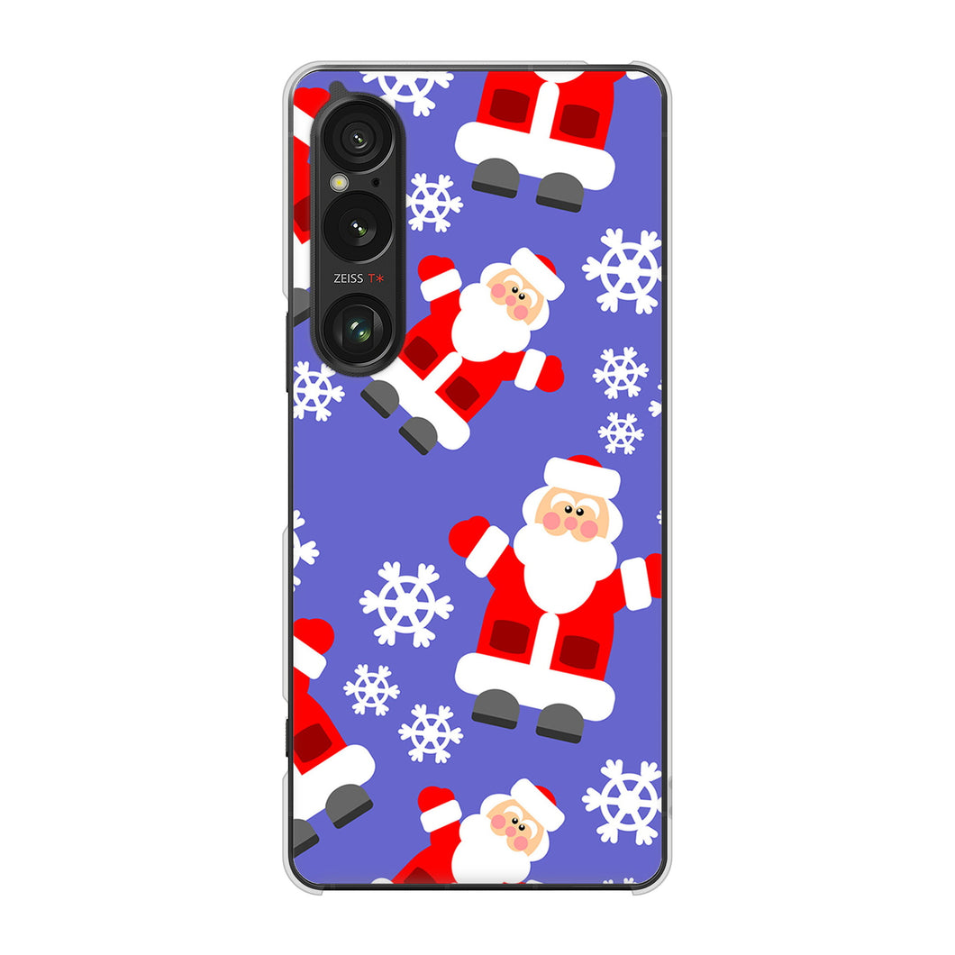 Xperia 1 VI SOG13 au 高画質仕上げ 背面印刷 ハードケースクリスマス