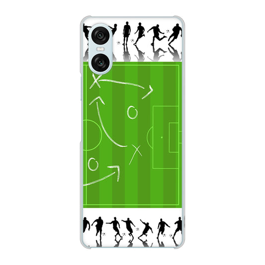 Xperia 10 VI SOG14 au 304 サッカー戦略ボード ハードケース 背面印刷