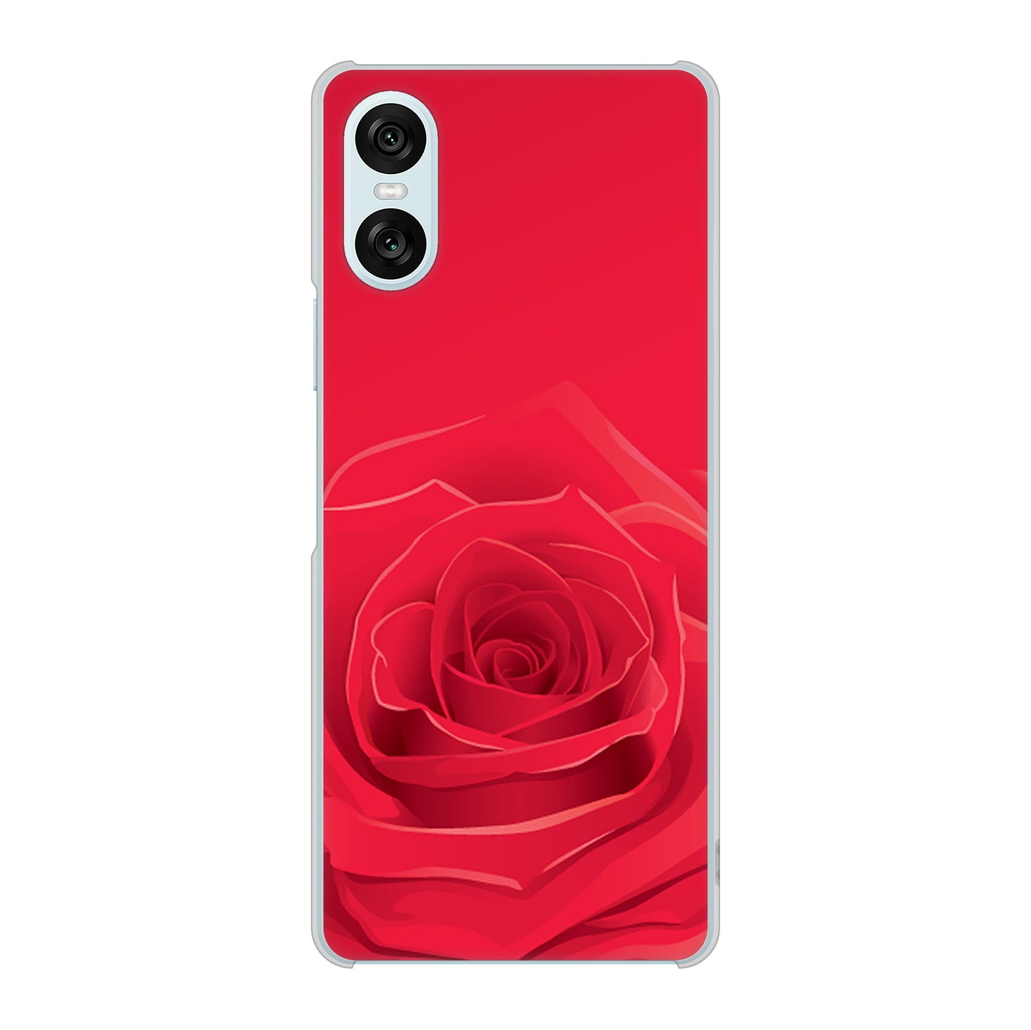 Xperia 10 VI SOG14 au 高画質仕上げ 背面印刷 ハードケースバラ