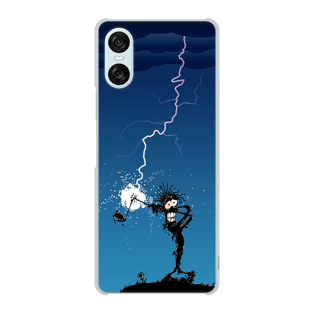 Xperia 10 VI SOG14 au 高画質仕上げ 背面印刷 ハードケース 【417 ゴルファーの苦難】