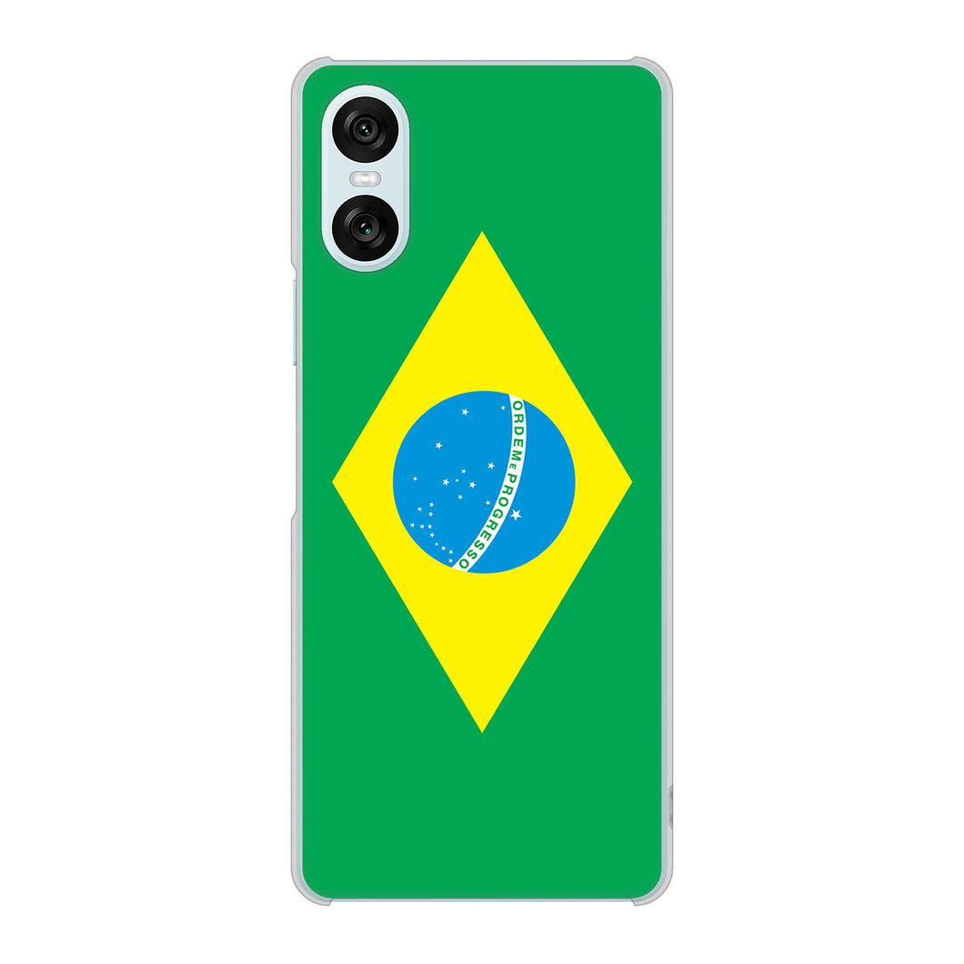 Xperia 10 VI SOG14 au 高画質仕上げ 背面印刷 ハードケース国旗