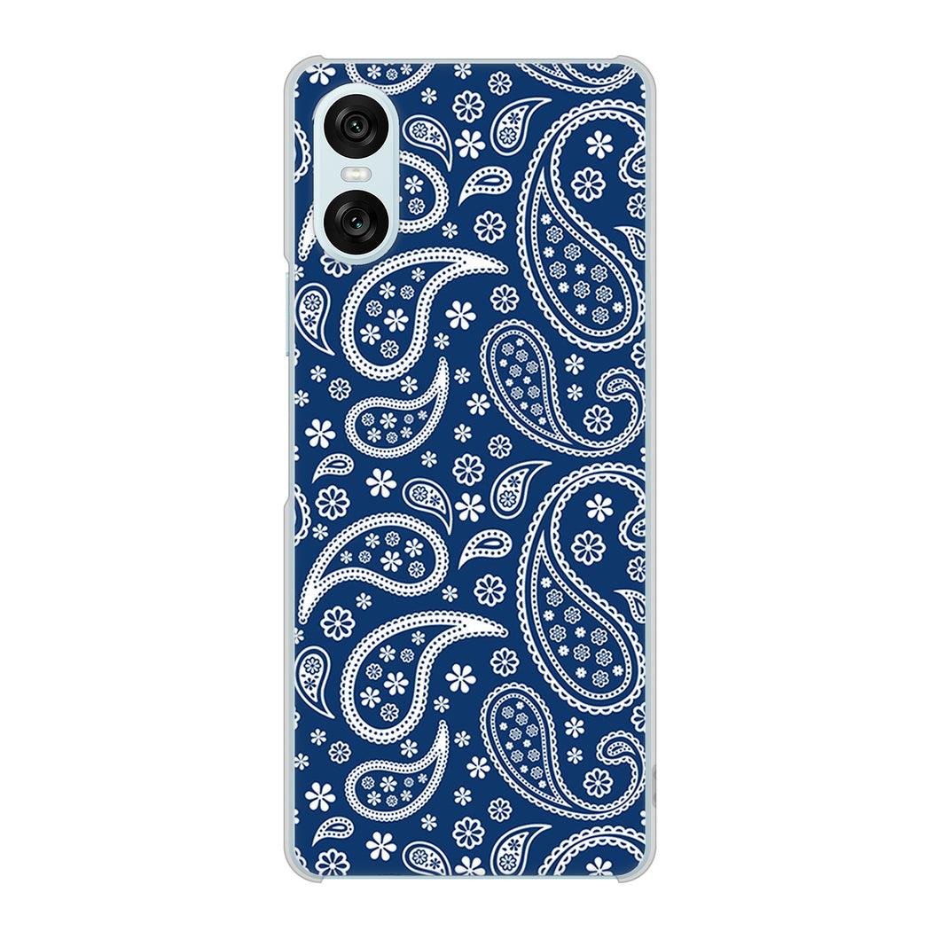 Xperia 10 VI SOG14 au 高画質仕上げ 背面印刷 ハードケースペイズリー
