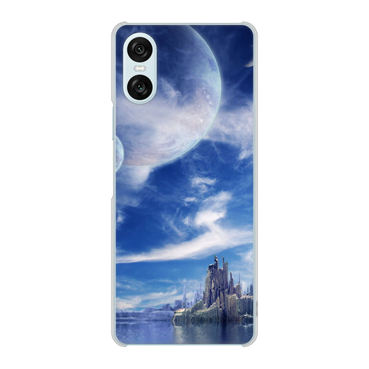 Xperia 10 VI SOG14 au 高画質仕上げ 背面印刷 ハードケース 【1270 広がる宇宙】