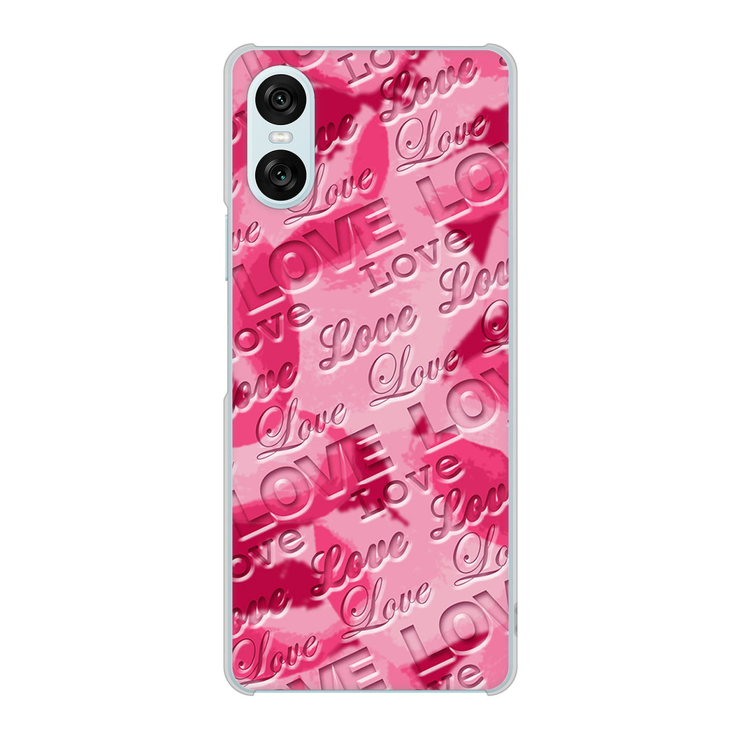 Xperia 10 VI SOG14 au 高画質仕上げ 背面印刷 ハードケースフラワーヴェルニ