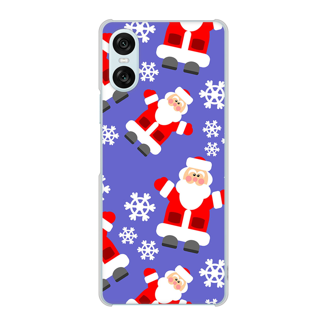 Xperia 10 VI SOG14 au 高画質仕上げ 背面印刷 ハードケースクリスマス