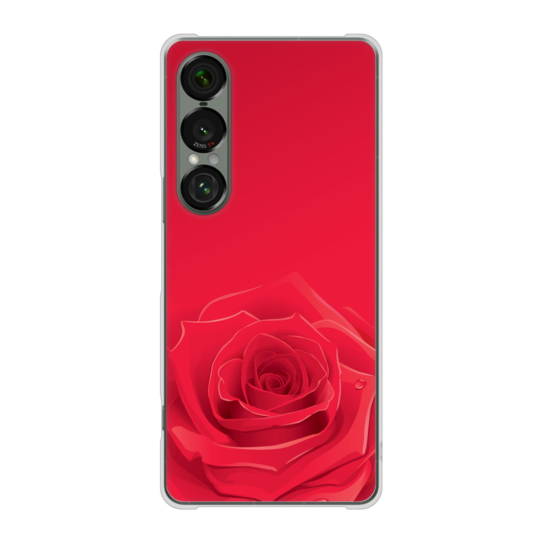Xperia 1 VII SOG15 au 高画質仕上げ 背面印刷 ハードケースバラ