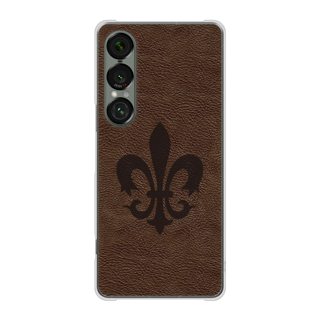 Xperia 1 VII SOG15 au 高画質仕上げ 背面印刷 ハードケースレザー風