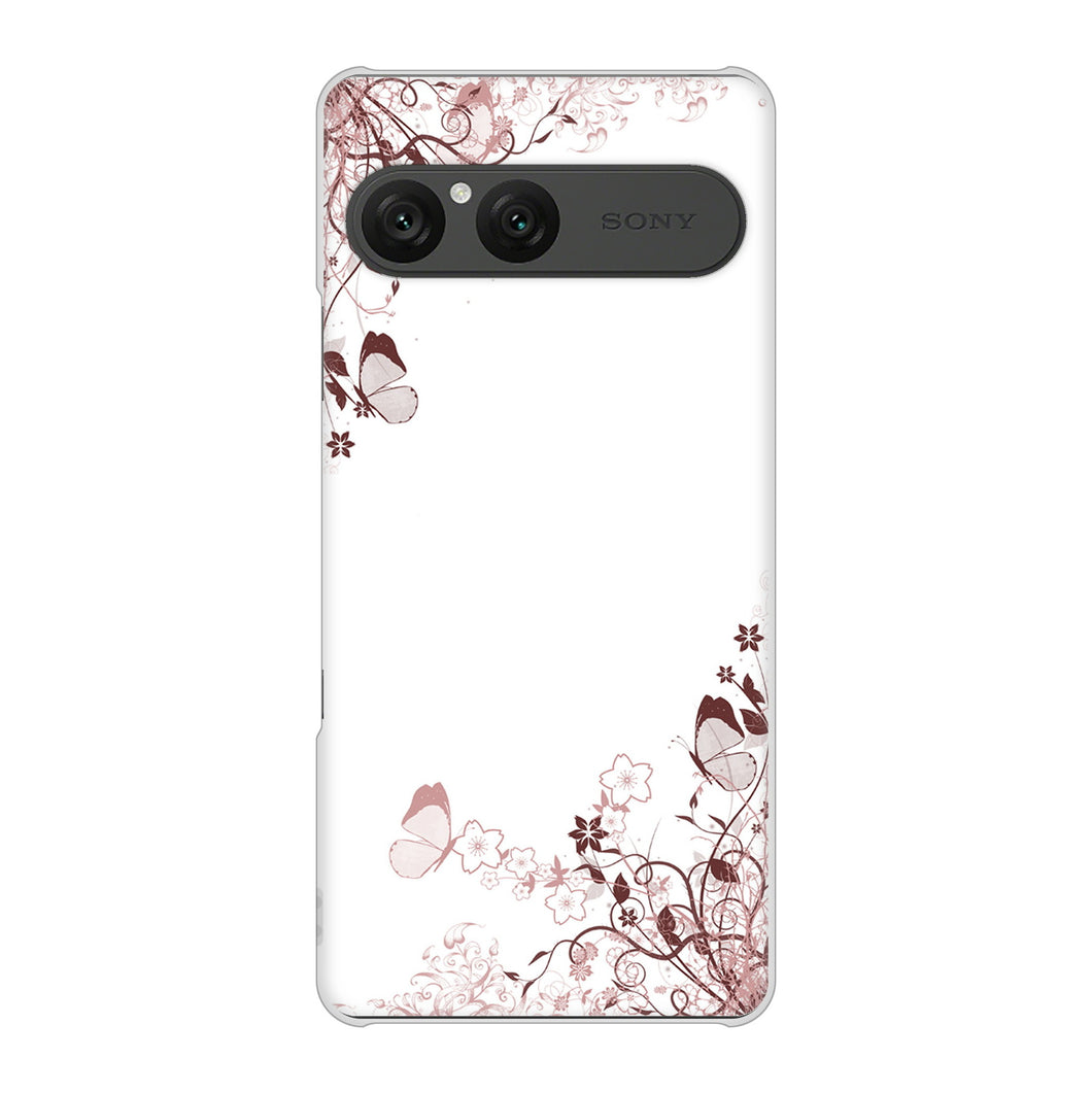 Xperia 10 VII SOG16 au 高画質仕上げ 背面印刷 ハードケースバタフライ