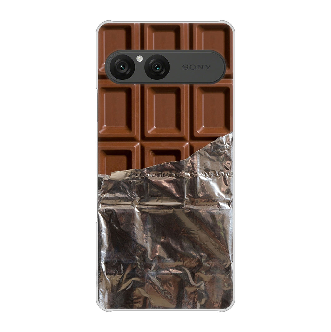 Xperia 10 VII SOG16 au 高画質仕上げ 背面印刷 ハードケース板チョコ