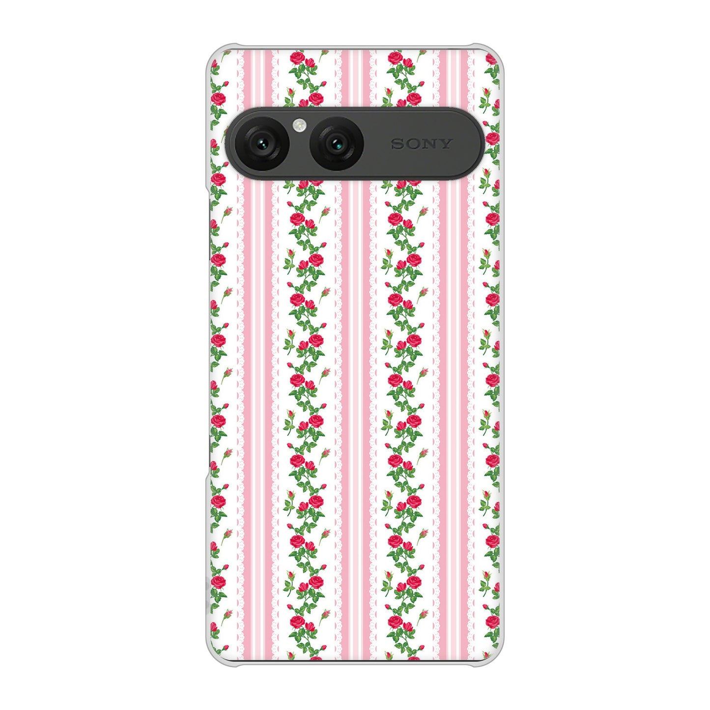 Xperia 10 VII SOG16 au 高画質仕上げ 背面印刷 ハードケースイングリッシュガーデン