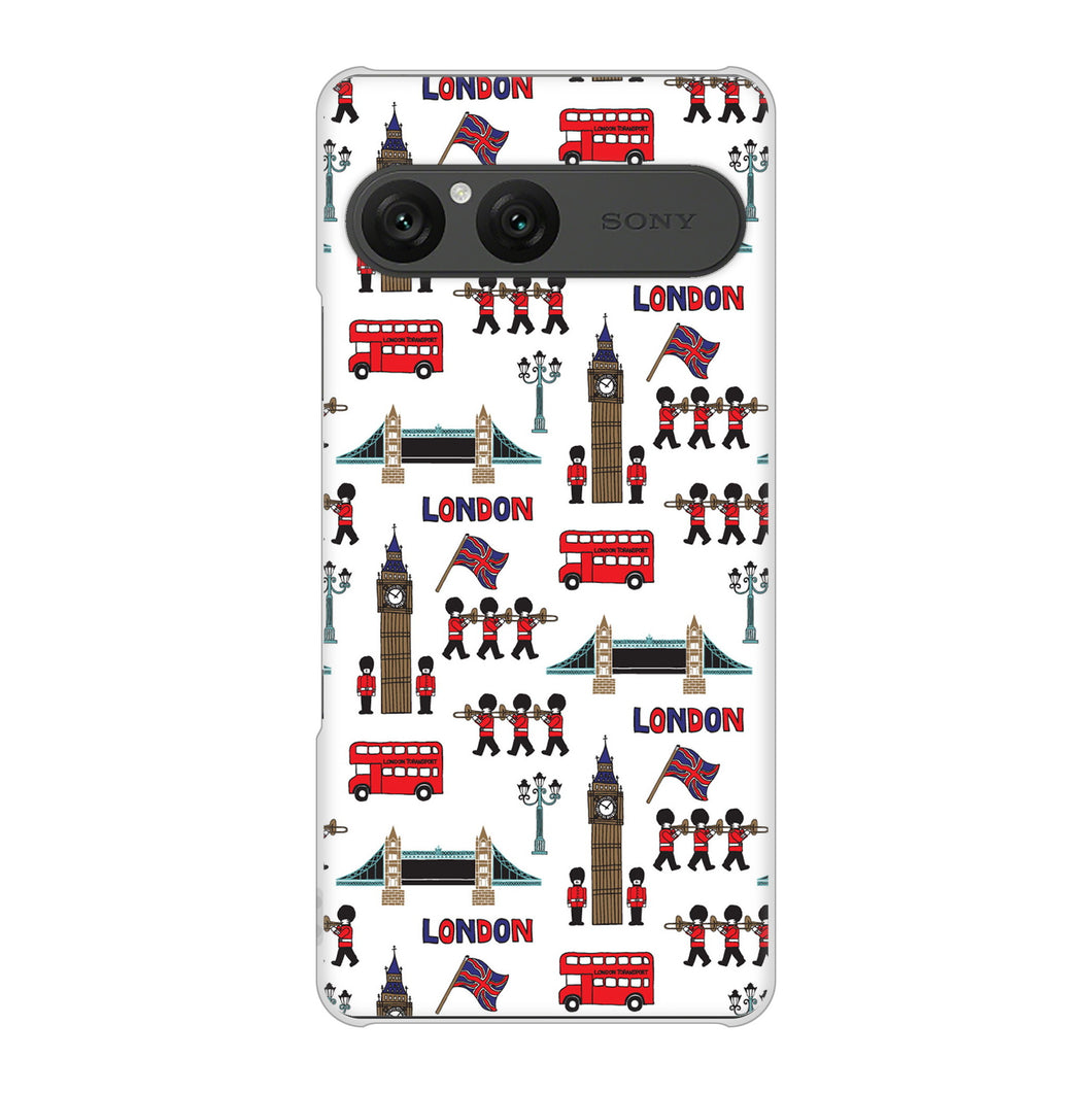 Xperia 10 VII SOG16 au 高画質仕上げ 背面印刷 ハードケース 【EK811 ロンドンの街】