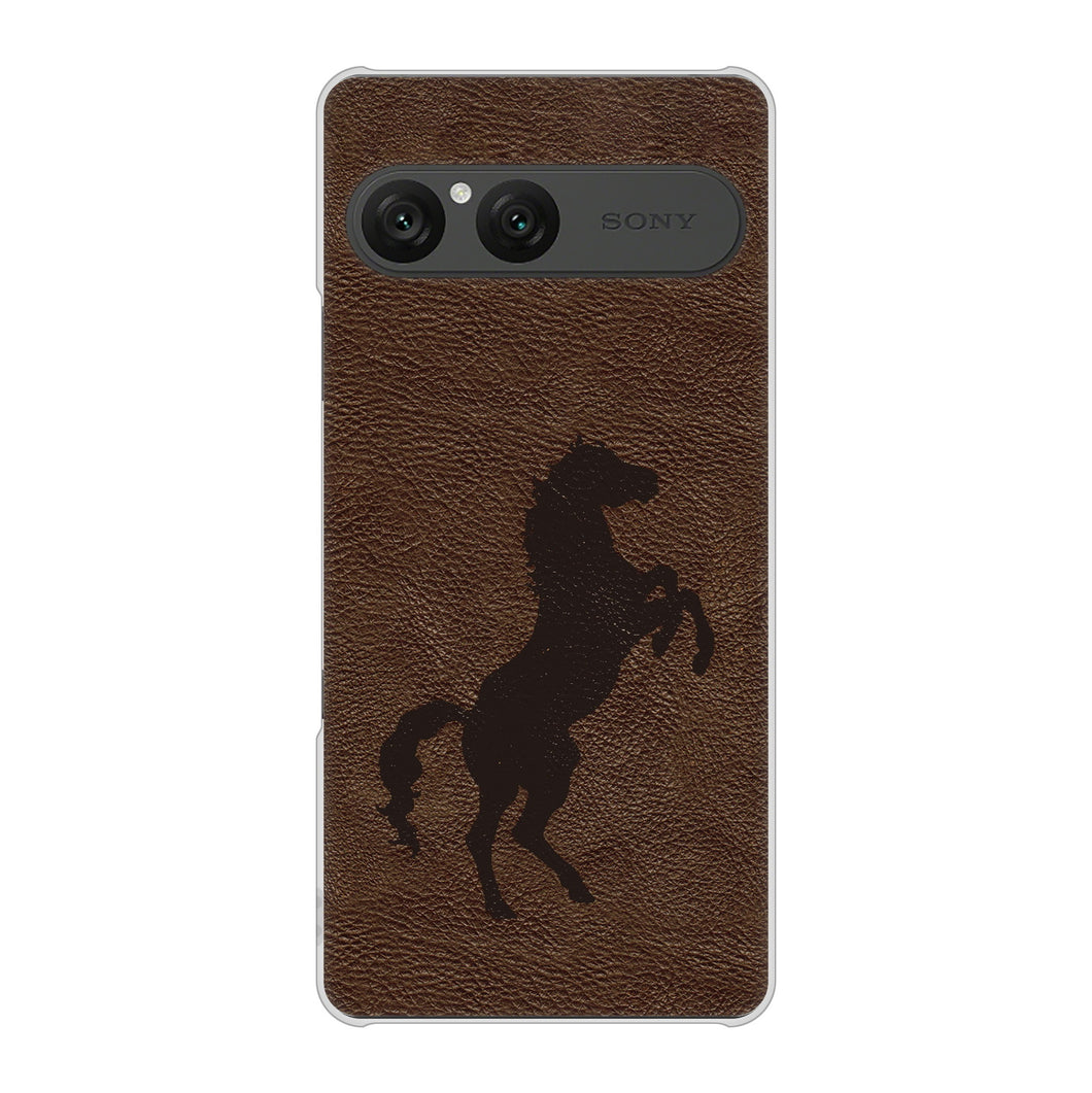 Xperia 10 VII SOG16 au 高画質仕上げ 背面印刷 ハードケースレザー風