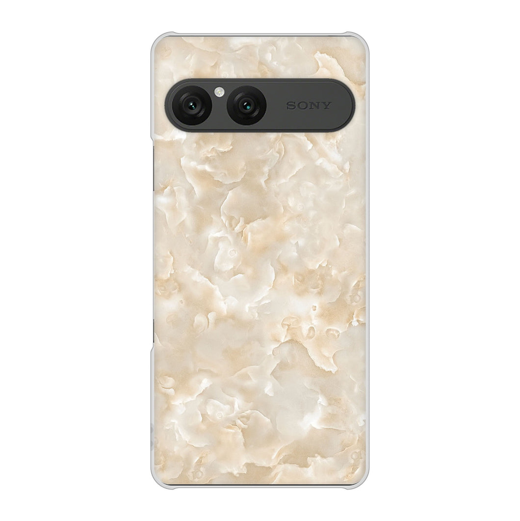 Xperia 10 VII SOG16 au 高画質仕上げ 背面印刷 ハードケース大理石BK