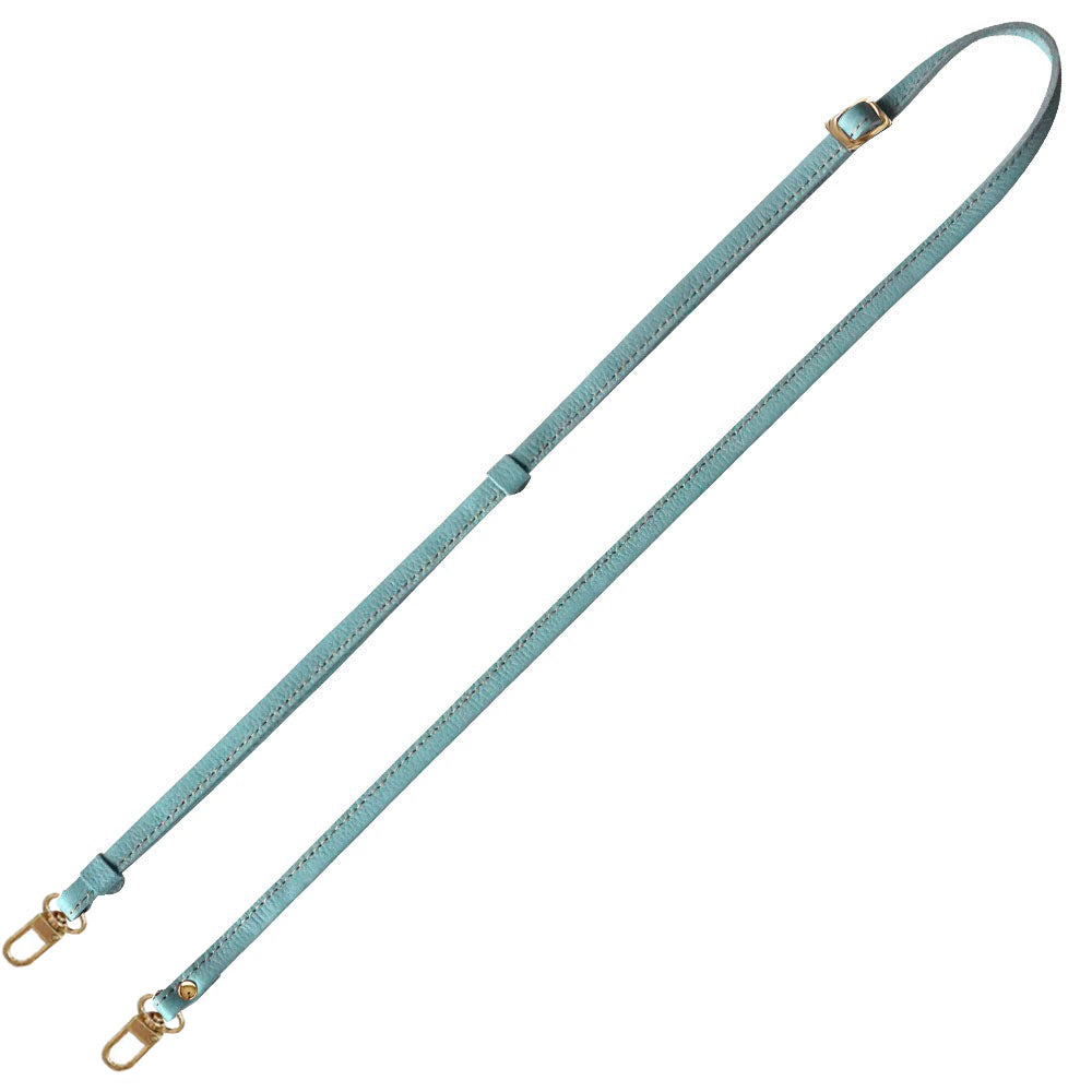 シュリンクレザー 本革 スマホ用ショルダーストラップ ゴールド金具 約75~134cm