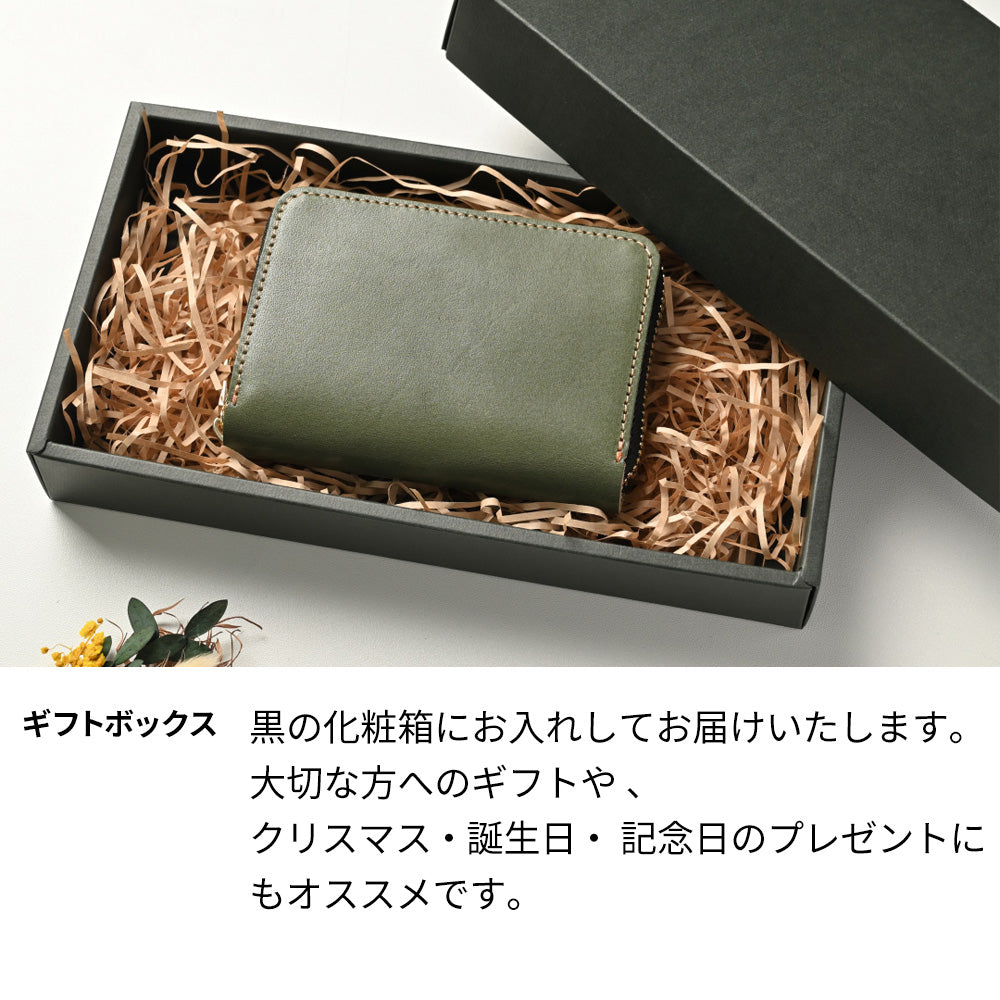 栃木レザー ミニ財布 お札が折れない コンパクトウォレット