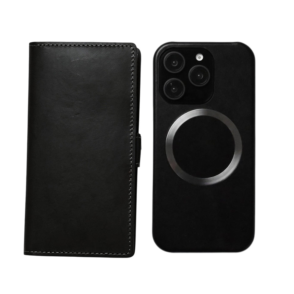 レンズ完全保護 栃木レザー 手帳型ケース MagSafe対応 CAMHIDE