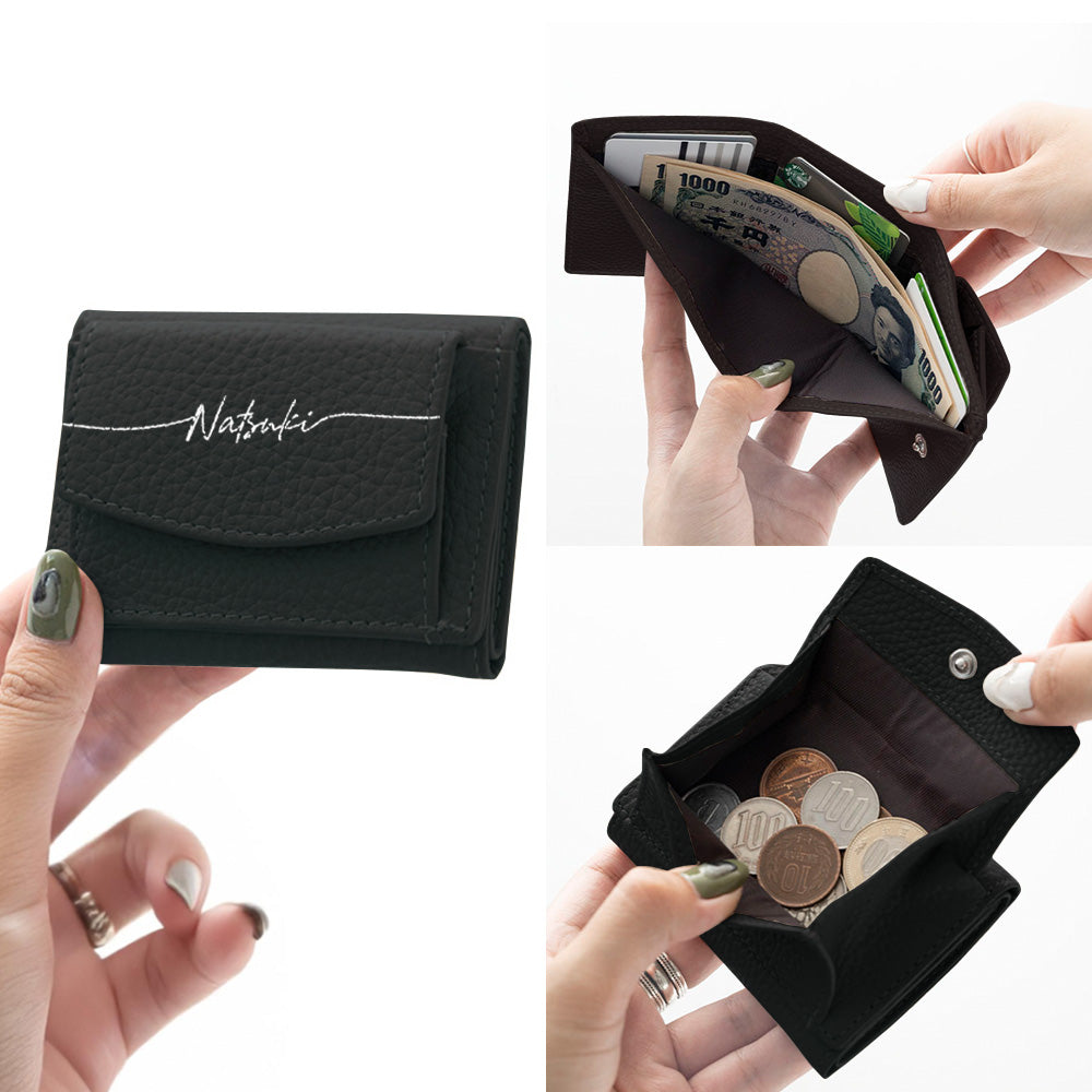 小さいミニ財布 レディース 本革 ミニウォレット くすみカラー Simple