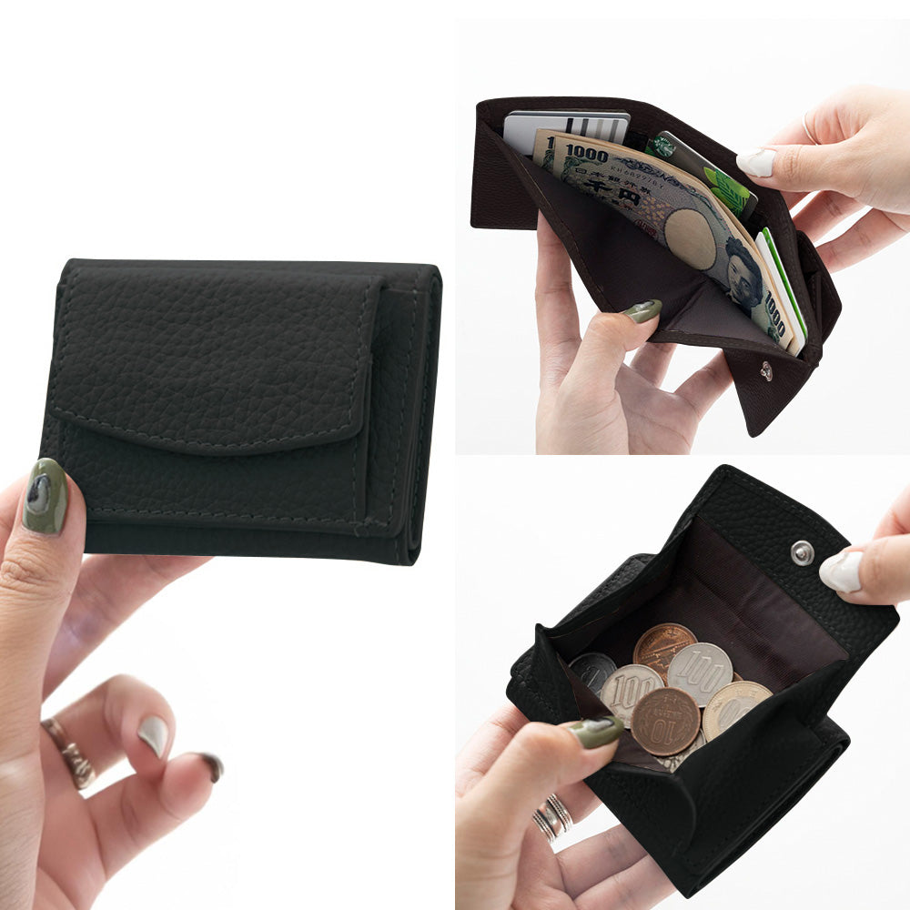 小さいミニ財布 レディース 本革 ミニウォレット くすみカラー Simple