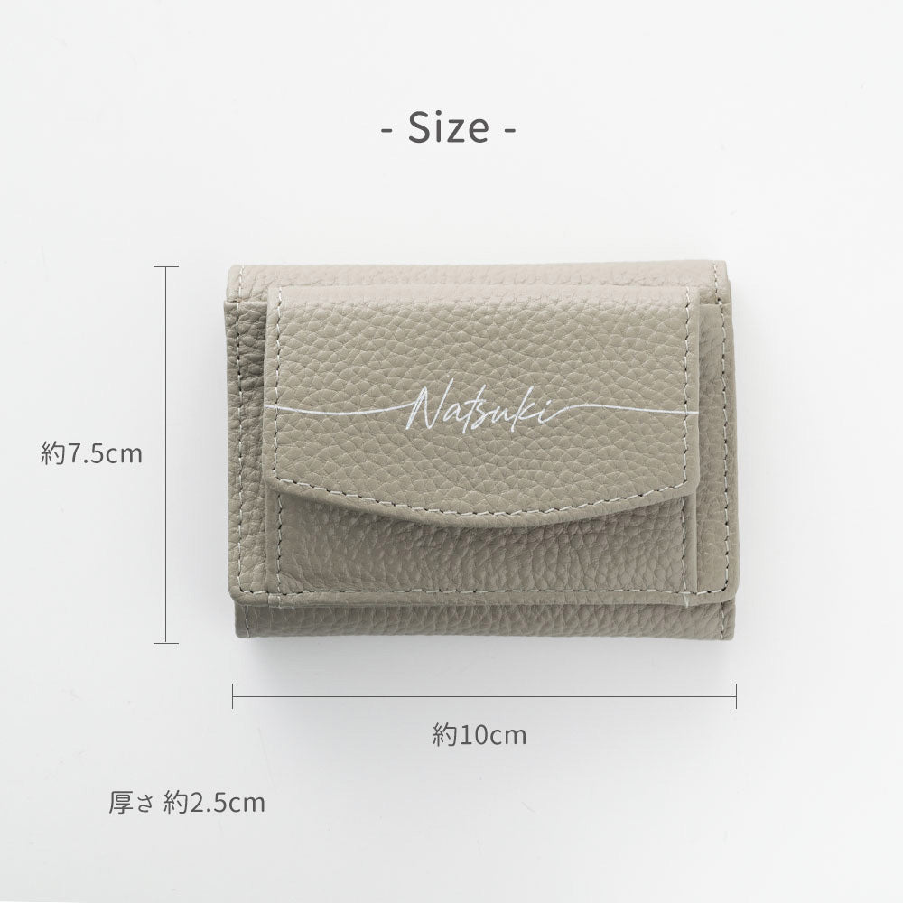 小さいミニ財布 レディース 本革 ミニウォレット くすみカラー Simple