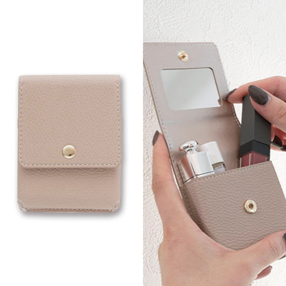 リップケース コスメポーチ くすみカラー Simple