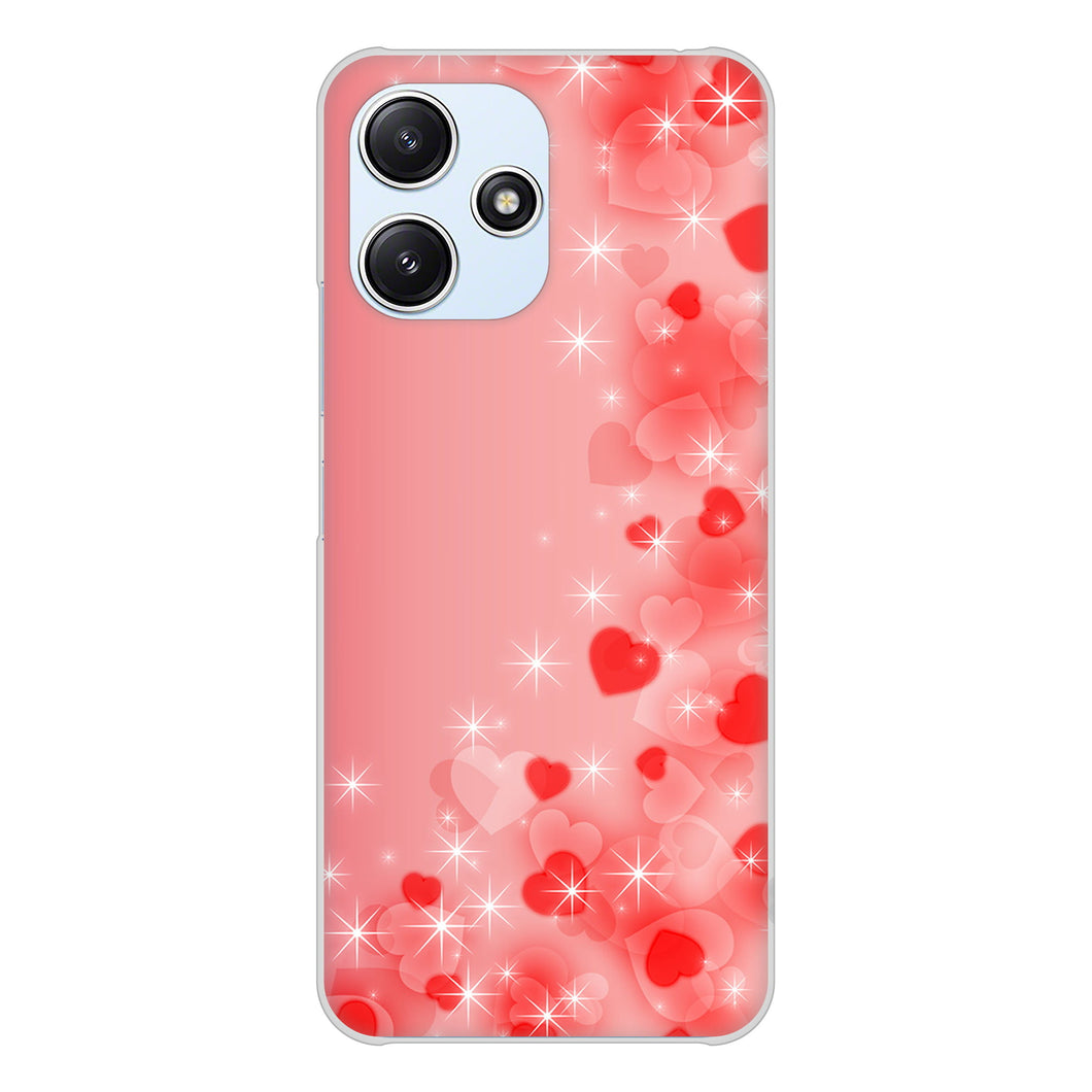 Redmi 12 5G XIG03 au 高画質仕上げ 背面印刷 ハードケース 【003 ハート色の夢】