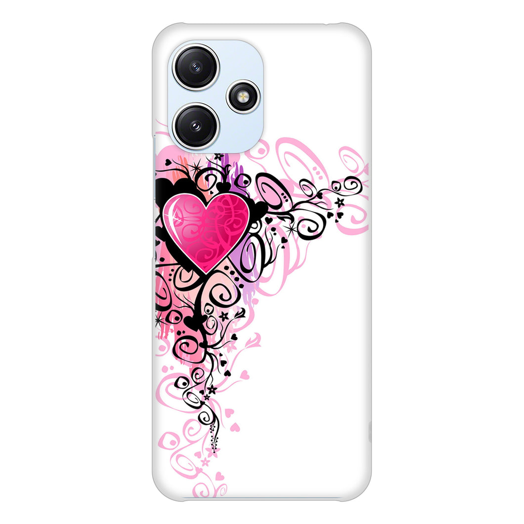 Redmi 12 5G XIG03 au 高画質仕上げ 背面印刷 ハードケースきらめきハート