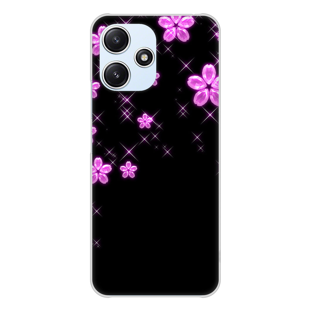 Redmi 12 5G XIG03 au 高画質仕上げ 背面印刷 ハードケース 【019 桜クリスタル】