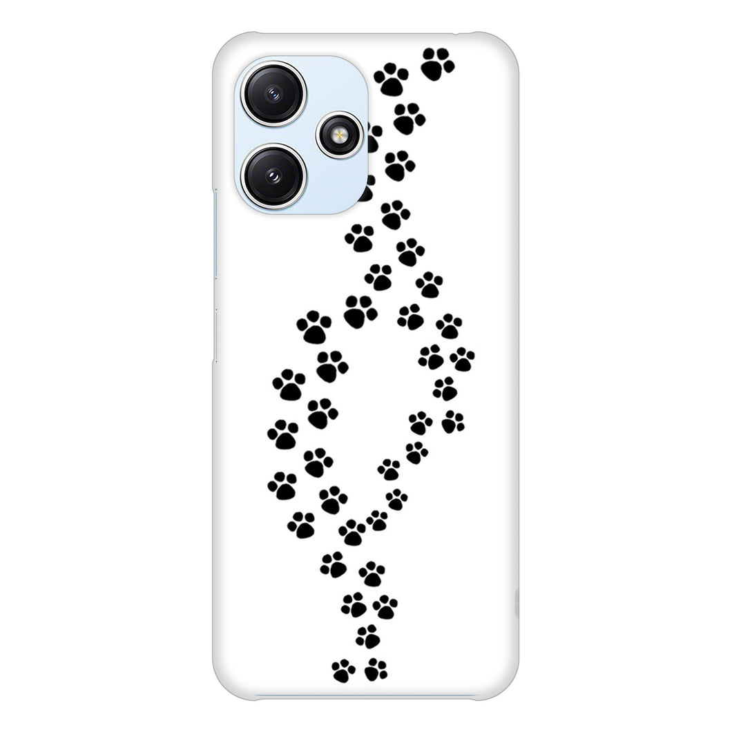 Redmi 12 5G XIG03 au 高画質仕上げ 背面印刷 ハードケース 【066 あしあと】