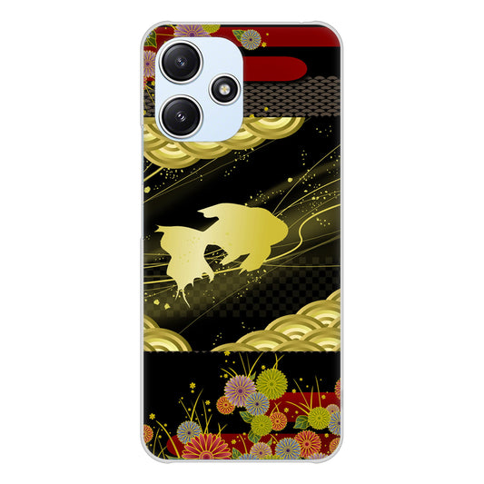 Redmi 12 5G XIG03 au 高画質仕上げ 背面印刷 ハードケース 【174 天の川の金魚】