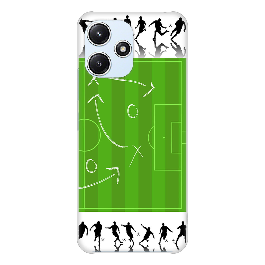 Redmi 12 5G XIG03 au 高画質仕上げ 背面印刷 ハードケース 【304 サッカー戦略ボード】