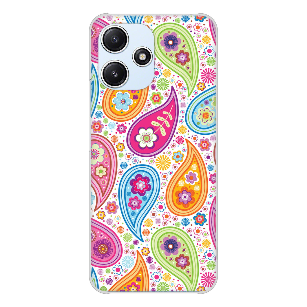 Redmi 12 5G XIG03 au 高画質仕上げ 背面印刷 ハードケースペイズリー