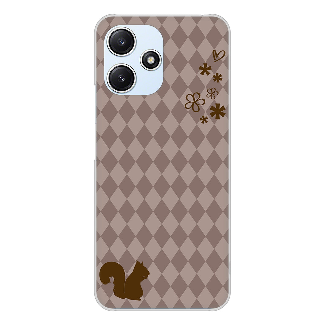 Redmi 12 5G XIG03 au 高画質仕上げ 背面印刷 ハードケース 【515 リス】