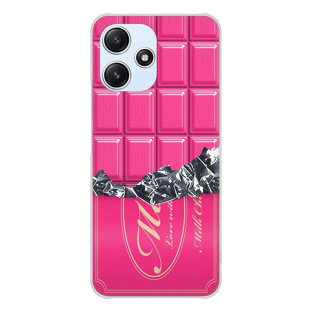 Redmi 12 5G XIG03 au 高画質仕上げ 背面印刷 ハードケース板チョコ