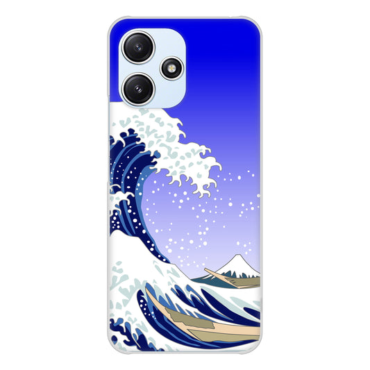 Redmi 12 5G XIG03 au 高画質仕上げ 背面印刷 ハードケース 【625 波に富士】